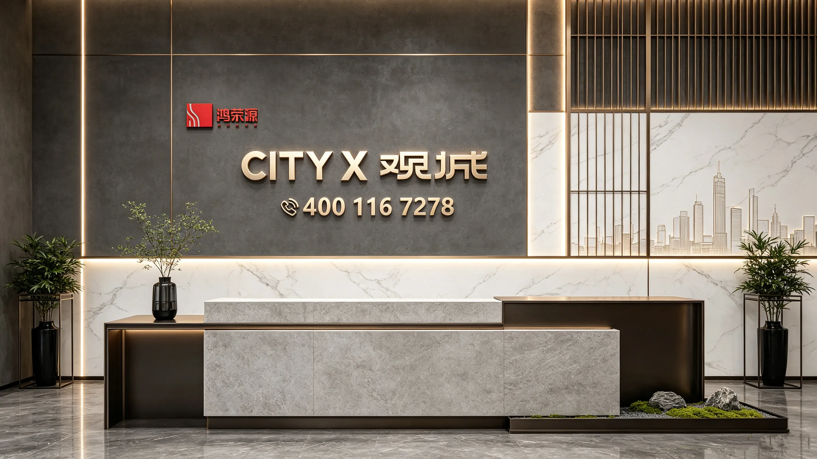 鸿荣源观城｜龙华观湖新房，88-143㎡精装 3-4 房，折后总价 280 万起 楼盘实景图